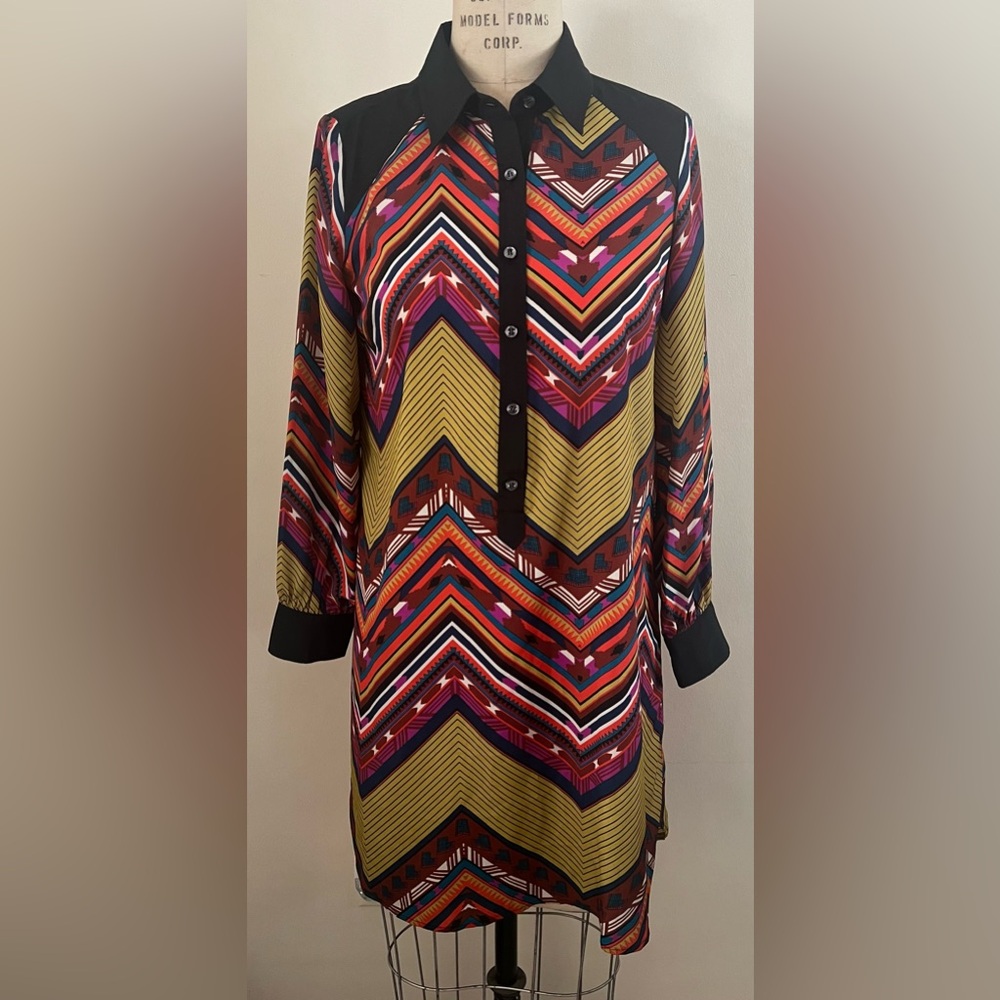 Uncle Franks Multicolored Long Sleeve Dress Size Medium